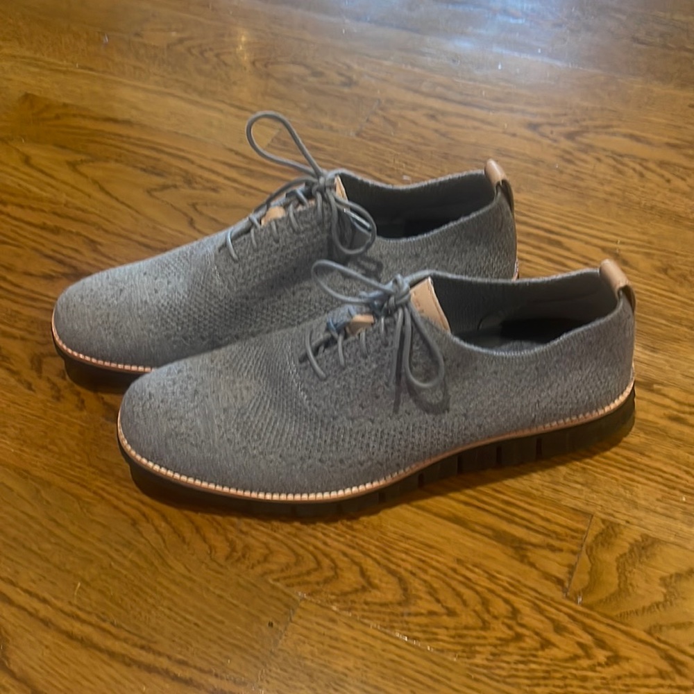 Cole Haan grey and black dress shoes Men 10.5